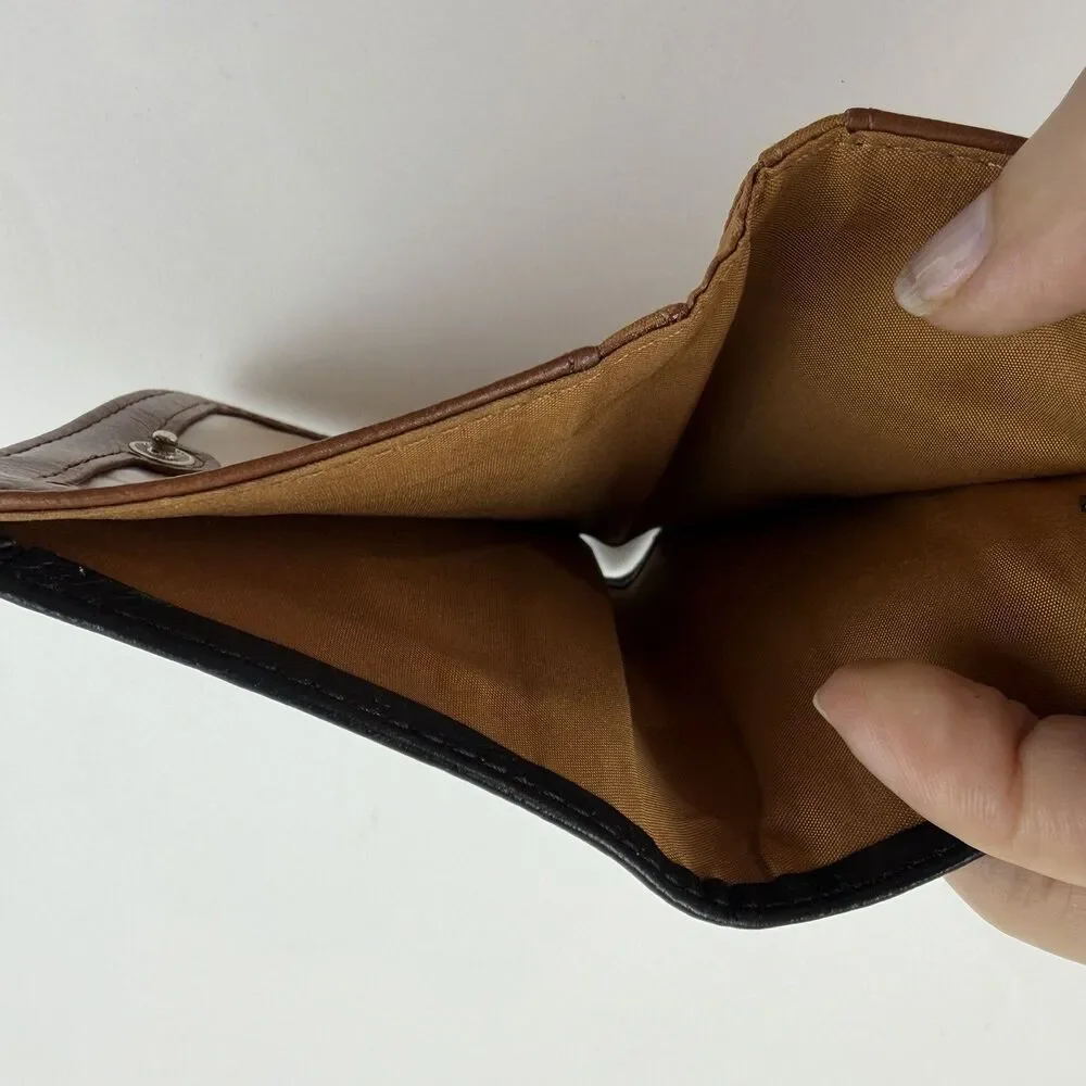 Relic Faux Leather Wallet Snap Up Black Credit Card Cash Slot BI Fold 4x3 Unisex